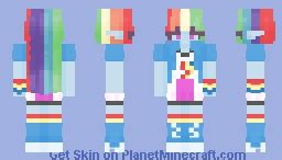 Discover the Playful and Enchanting Look of Minecraft Rainbow Dash Skin - Unleash Your Inner Brave Explorer!
