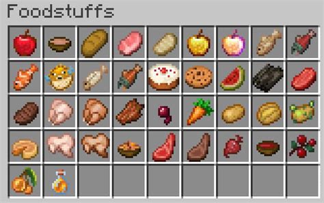 Minecraft Real Food Recipes
