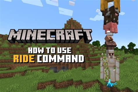 Minecraft Ride Command Syntax
