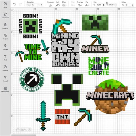 Download Minecraft SVG Commercial Use For Crafts