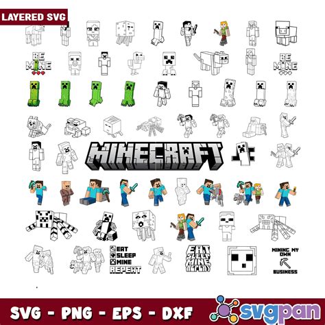 Download Minecraft SVG Crafts