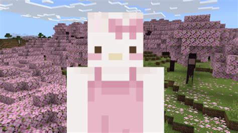 Experience the Cutest Minecraft Adventure with Hello Kitty Skins.
