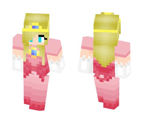 Discover the Fairytale Charm of Minecraft Skins Princess Peach - Rule the World with Elegance and Grace!