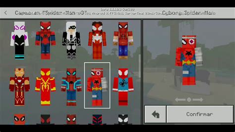 Unleash the Spin-tingling Adventure with Minecraft Spider-Man Skin Pack