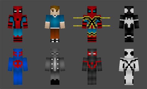 Unleash Your Inner Web-Slinger with the Minecraft Spiderman Skin Pack: Swing into Action Now!