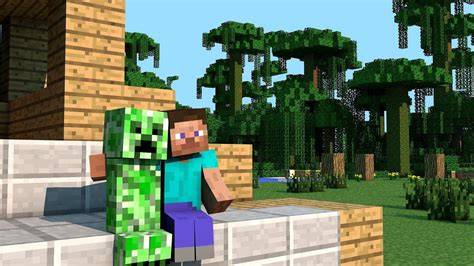 Minecraft Steve And Creeper