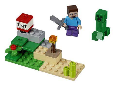 Minecraft Steve And Creeper Lego