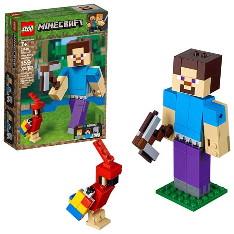 Minecraft Steve Bigfig With Parrot