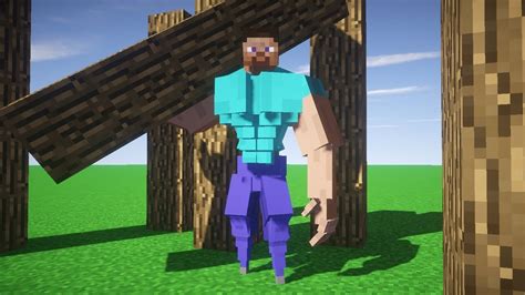 Minecraft Steve Buff