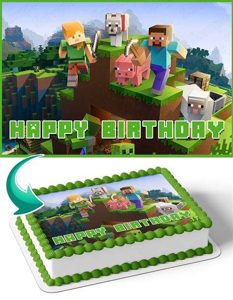 Minecraft Steve Cake Topper