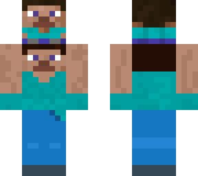 Minecraft Steve Carrying Steve Skin