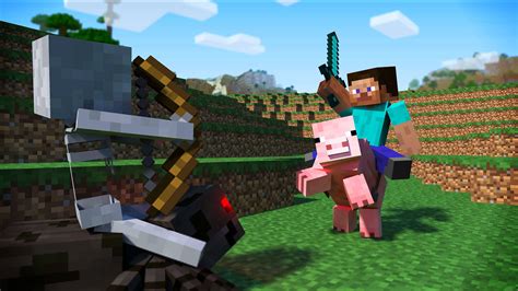 Minecraft Steve Fighting
