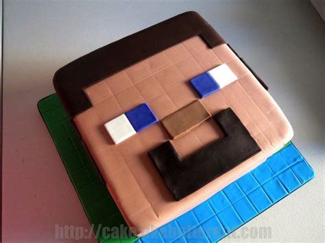 Minecraft Steve Head Cake