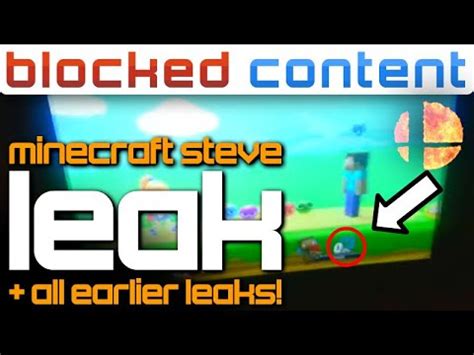 Minecraft Steve Leak