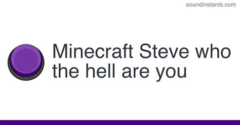 Minecraft Steve Sound