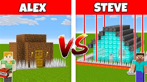 Minecraft Steve Vs Alex House