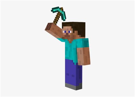 Minecraft Steve With Diamond Pickaxe
