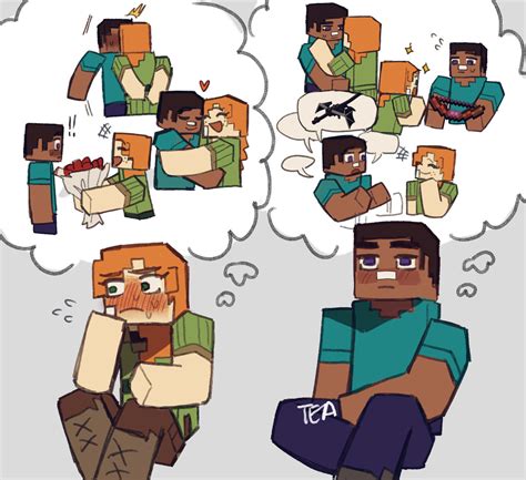 Minecraft Steve X Alex Lemon