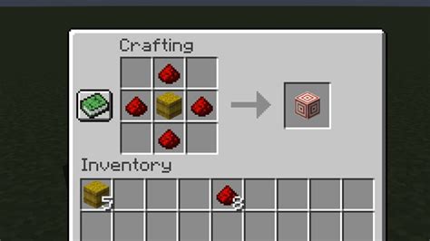 Minecraft Target Block Recipe