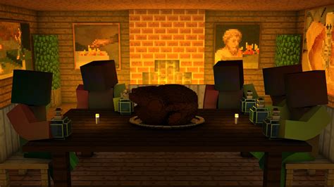 Minecraft Thanksgiving Wallpaper