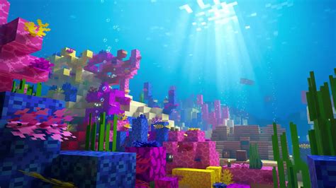 Minecraft Underwater Wallpaper