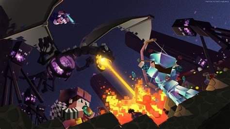 Minecraft Wallpaper Dragon