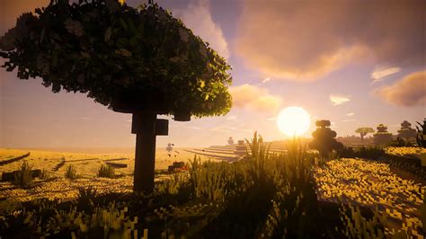 Minecraft Wallpaper Sunset