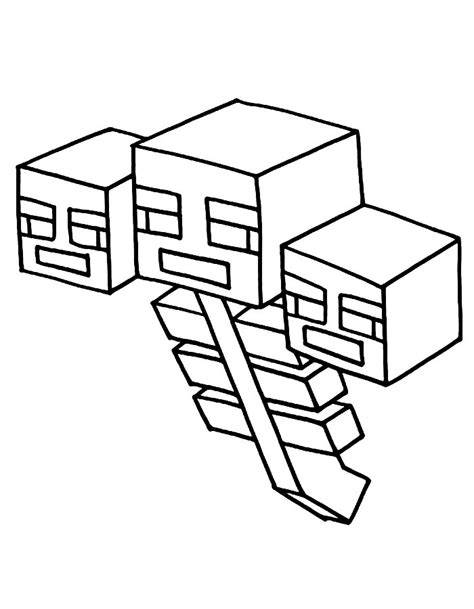 Minecraft Wither Coloring Pages