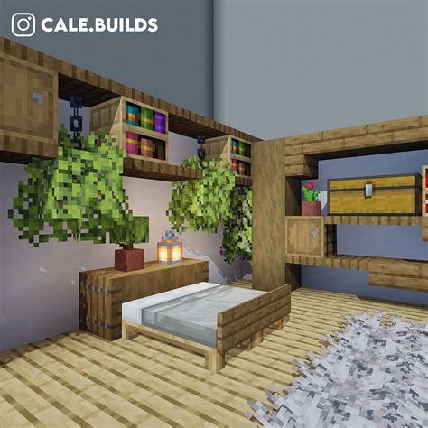 Minecraft bedroom multi-level design