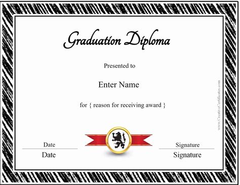 Mini Diploma Template