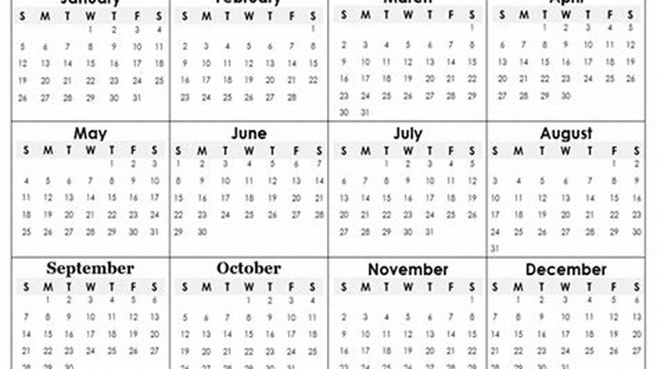 Mini Notebook 2025 Calendar Template