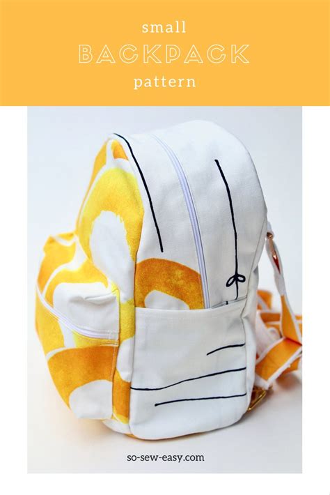 Mini Backpack Sewing Pattern Free