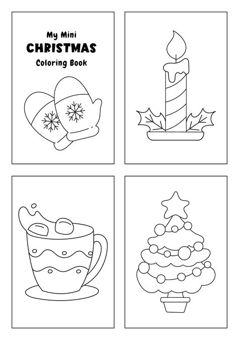 Mini Christmas Coloring Pages