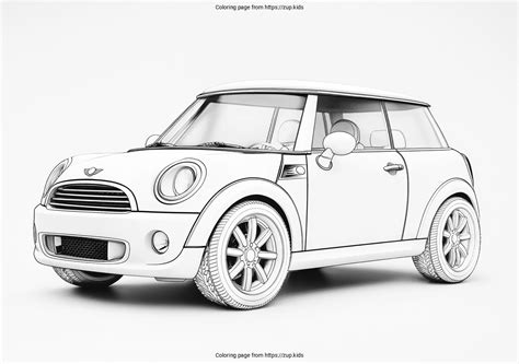 Mini Cooper Coloring Page