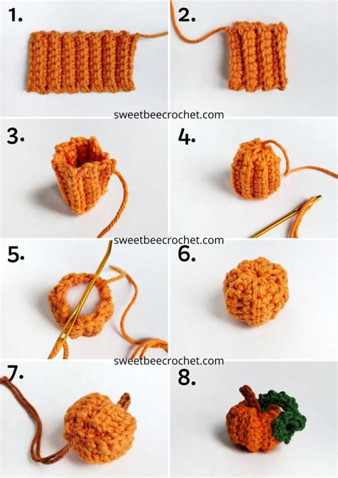 Mini Crochet Pumpkin