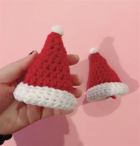 Mini Crochet Santa Hat