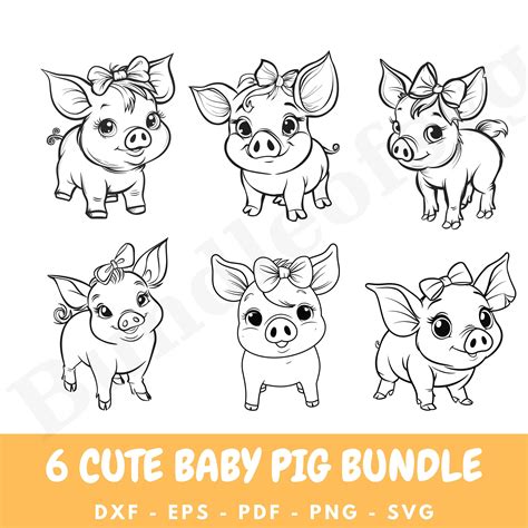 Download Mini Pigs SVG File - SVG Design Cut Images