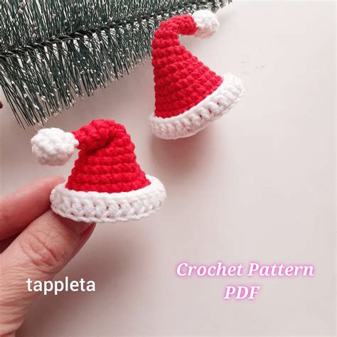 Mini Santa Hat Crochet