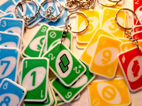 Mini Uno Cards Keychain