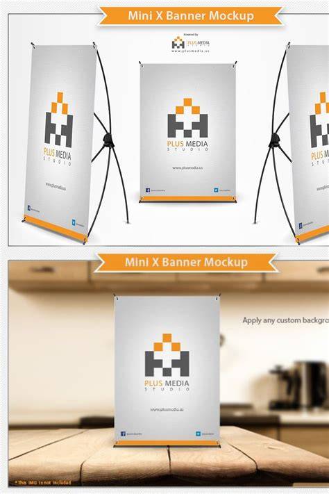 Mini X Banner Mockup #advanced#rich#functionality#smart Free Flyer