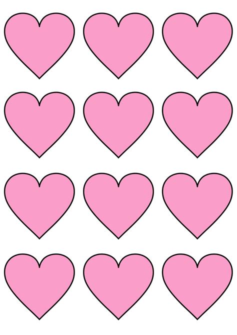 Mini Pink Hearts Printables