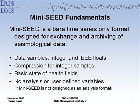 MiniSEED Data