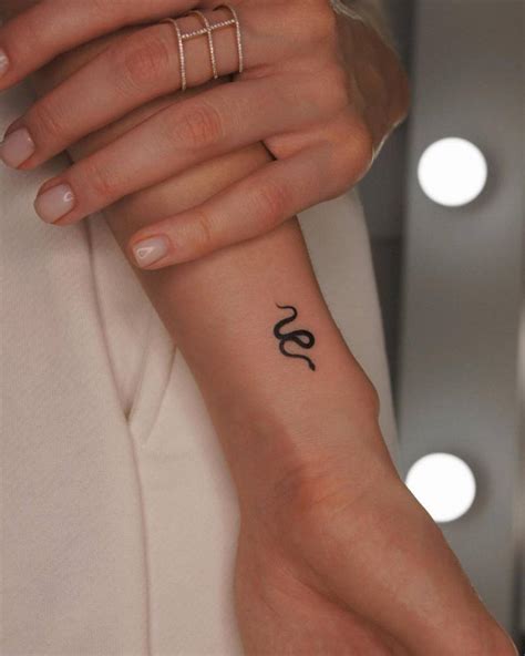 Minimal Snake Tattoo