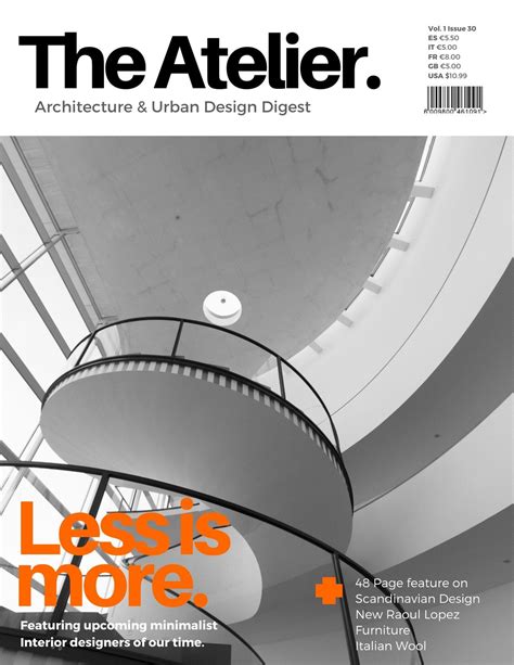 Minimalist magazine cover design