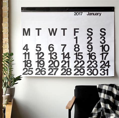 2024 Calendar Blank Vertical Yearly View Extra Large Wall Etsy