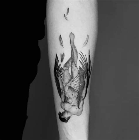 Minimalist Icarus Tattoo
