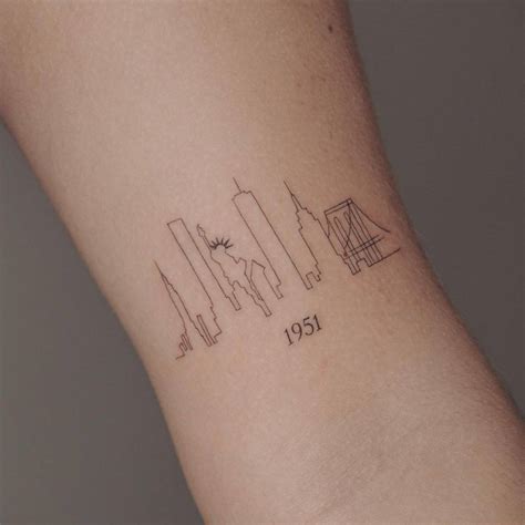 Minimalist New York Tattoo