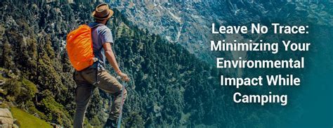 Minimizing Impact While Camping