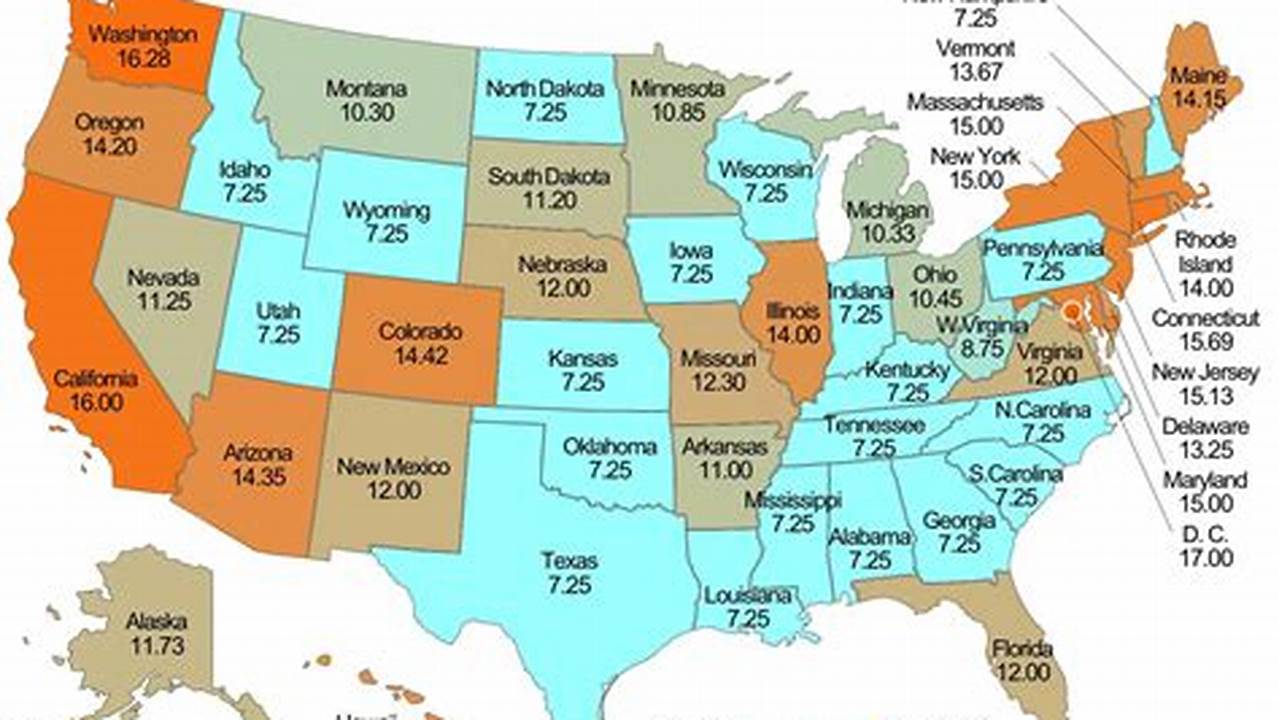 Minimum Wage Map 2024
