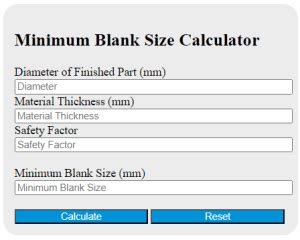 Optimize Your Cutting with the Minimum Blank Size Calculator Tool